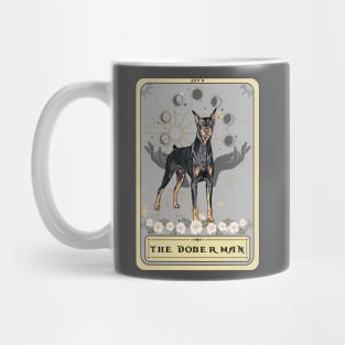 Doberman dog Tarot Card, Doberman lover Mug